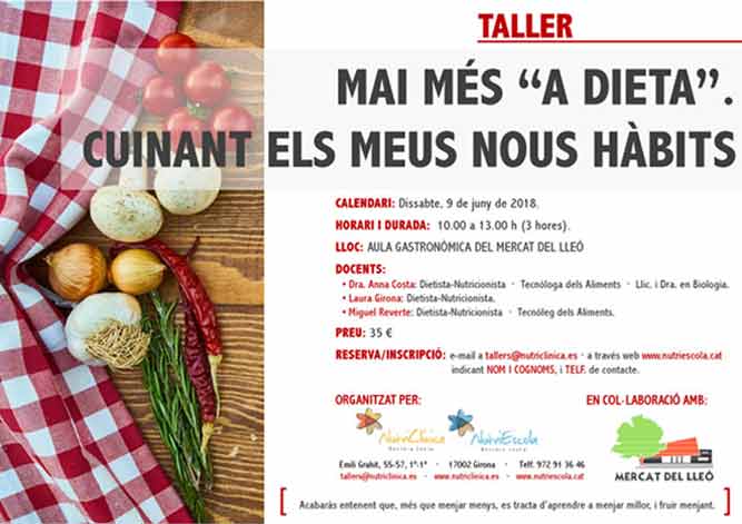 Taller Mai més a dieta