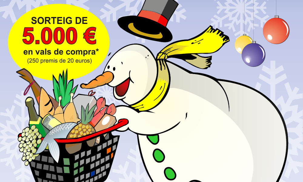 Aquest Nadal sortegem 5.000€ en vals de compra