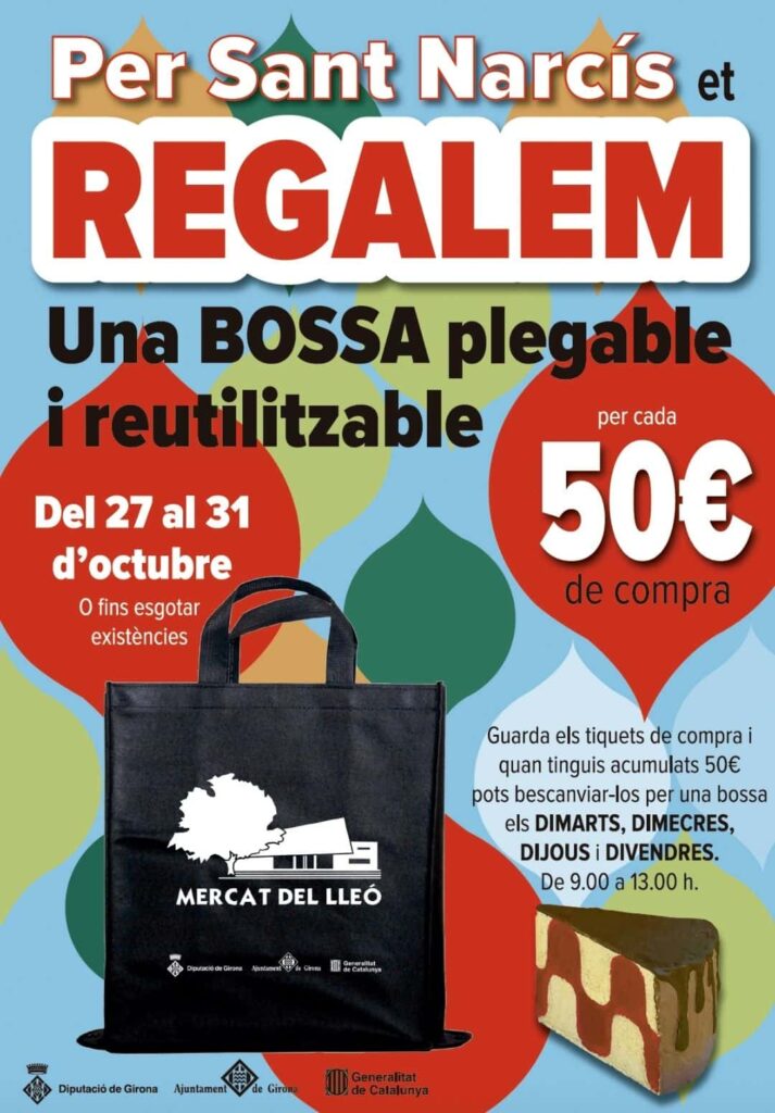 Cartell promocional de Sant Narcís 2025 al Mercat del Lleó